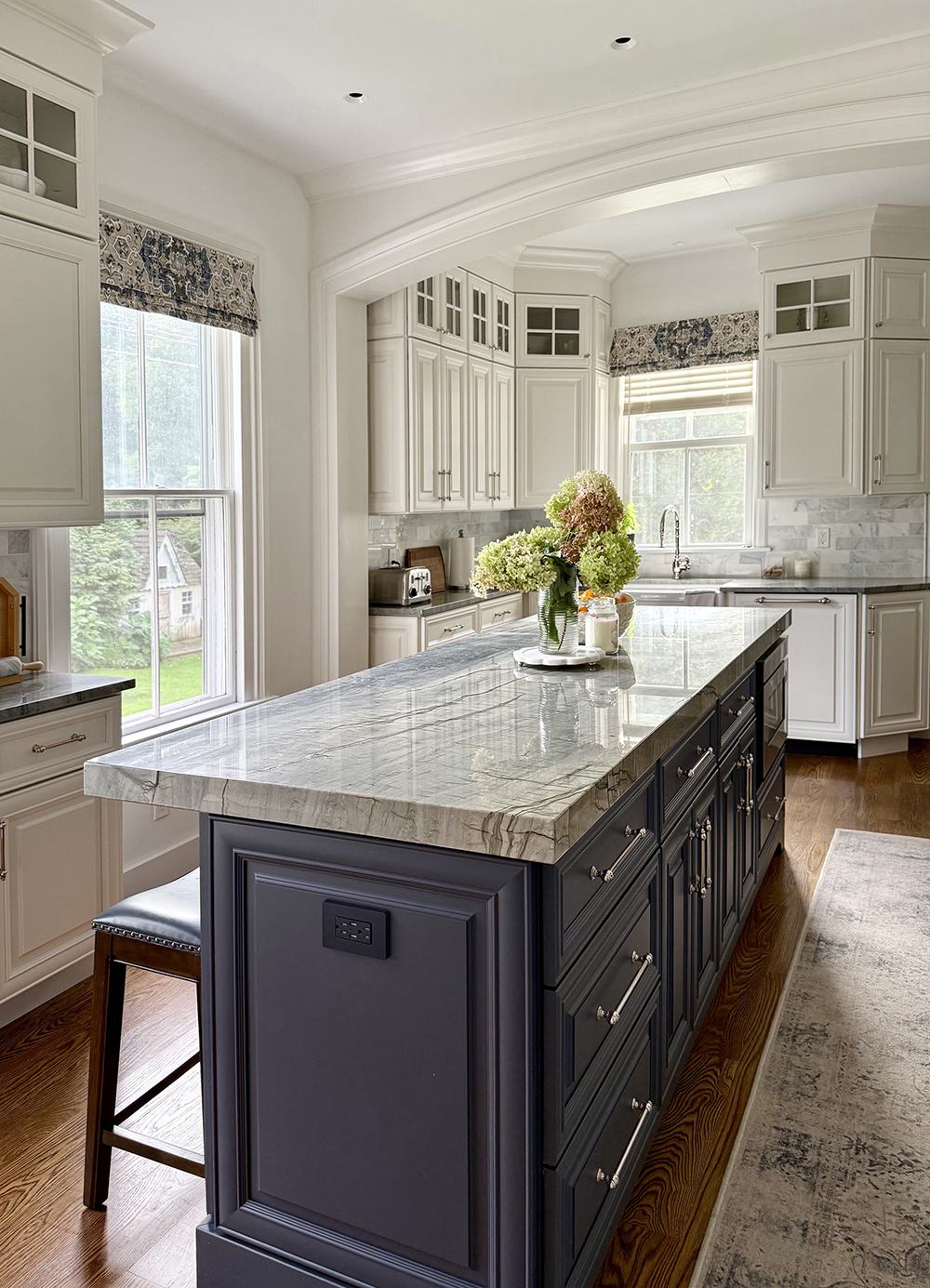 Blue Tellus Quartzite Island Countertop