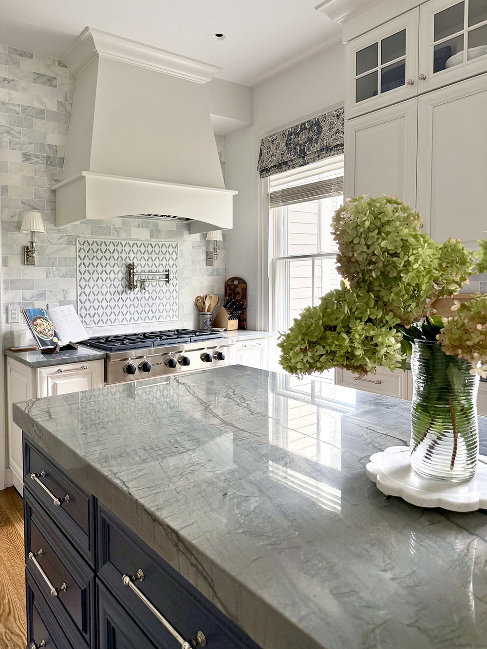 Blue Tellus Quartzite Island Countertop