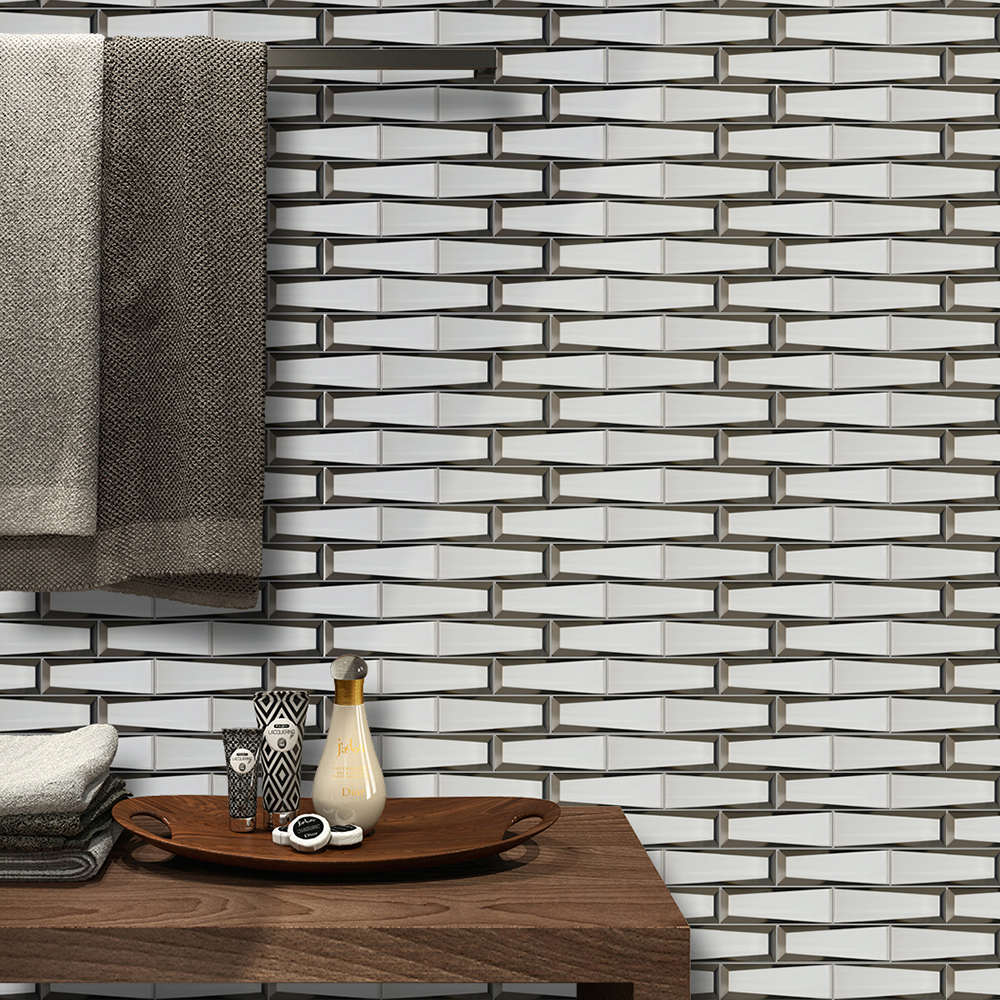 Metal, Glass, and Enamel Tiles for Bathrooms, Kitchens, and More