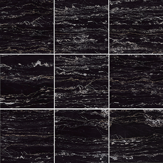 Aosta Regalia Nero Natural 12"x12 | Color Body Porcelain | Floor/Wall Tile