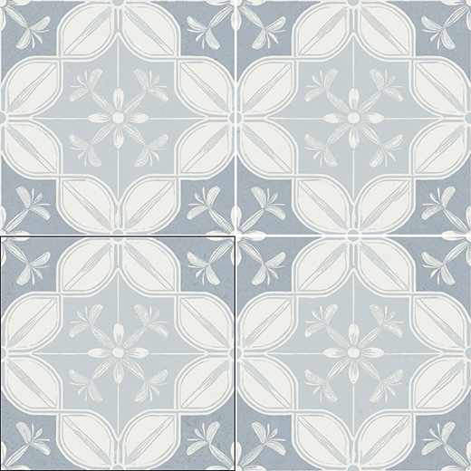 Fleur Senda Denim Matte 6"x6 | Glazed Porcelain | Floor/Wall Decorative