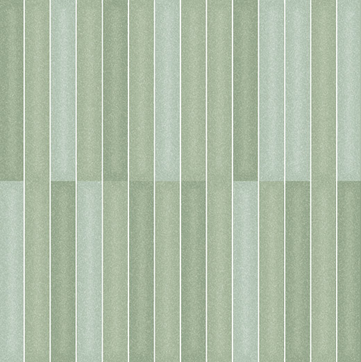 Hibiki Green Matte 4.5"x9" Wall | Porcelain | Wall Dimensional