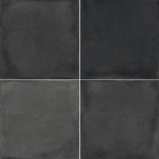 Black ceramic tile swatch.