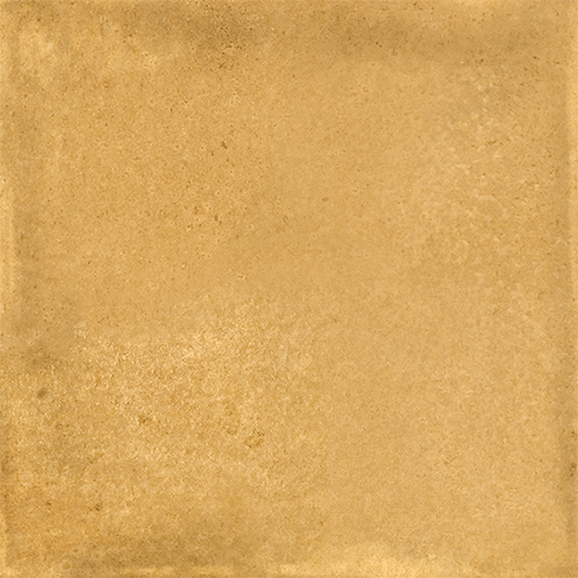 Ochre ceramic tile swatch.