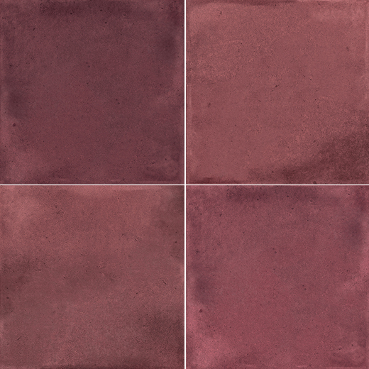 Deep prune ceramic tile swatch.