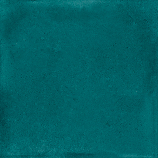 Prussian blue ceramic tile swatch.