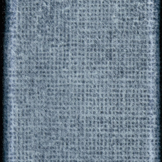 Blue textured ceramic tile.