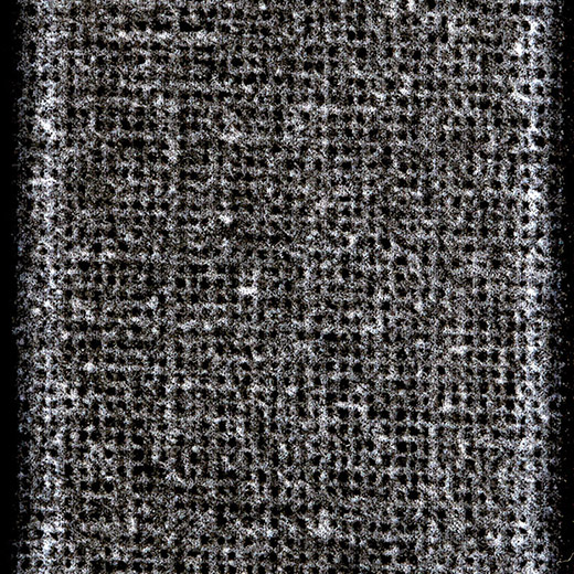 Dark gray ceramic tile with a textured pattern.