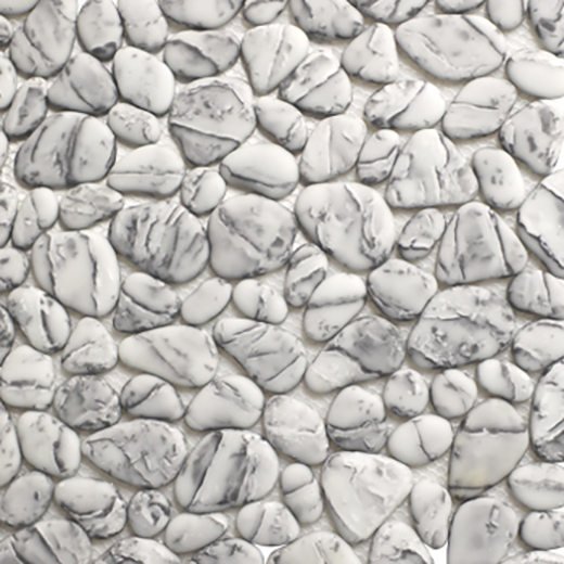 Micro Crystal Pebbles Gray Matte Pebbles Mosaic | Glass | Floor/Wall Mosaic