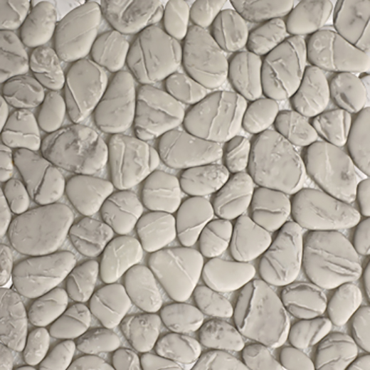 Micro Crystal Pebbles Taupe Matte Pebbles Mosaic | Glass | Floor/Wall Mosaic