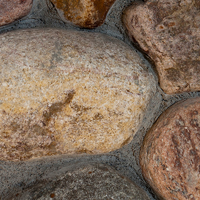 Ocean Pebbles Ocean Pebbles Natural Veneer - Round | Granite | Exterior Stone