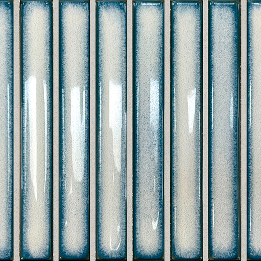 Osaka Bars Blue Glossy 5"x10" | Ceramic | Wall Dimensional