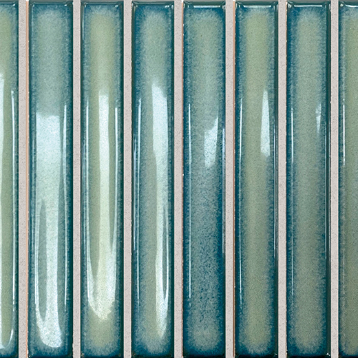 Osaka Bars Green Glossy 5"x10" | Ceramic | Wall Dimensional