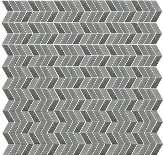 Outlet Aluminum Aluminum 2 Chevron Metallic Chevron Mosaic | Metal | Wall Mosaic
