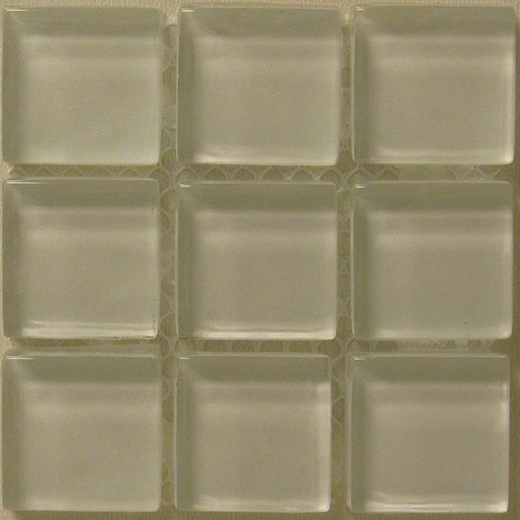AT SERIES .75X.75 MOSAIC CRYSTAL WHITE 12X12 SHEET | Glass | Wall Mosaic