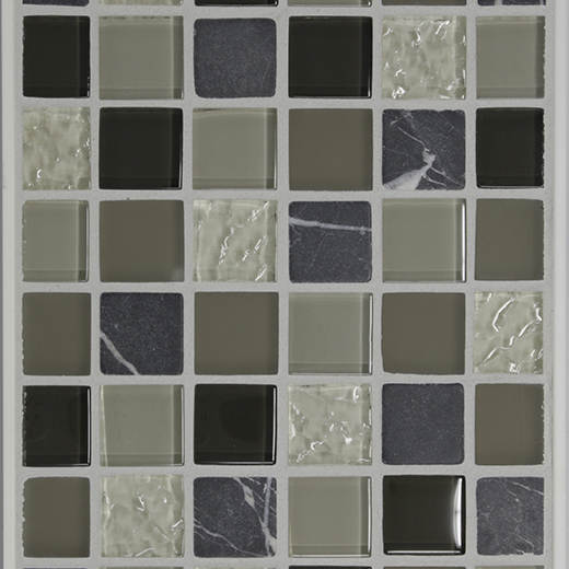 CONFECTIONS 1X1 LICORICE DROP | Glass | Wall Mosaic