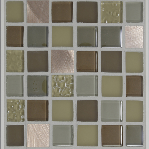 CONFECTIONS 1X1 MOSAIC PRALINE | Glass | Wall Mosaic