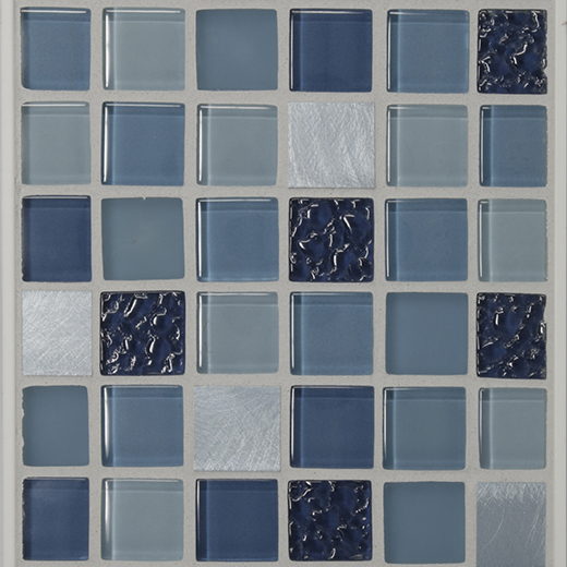 CONFECTIONS 1X1 MOSAIC SEA  TAFFY | Glass | Wall Mosaic