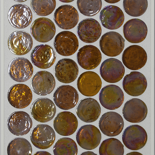 ELIPSE DRK AMBER .78X1.9 GLASS MOS | Glass | Wall Mosaic