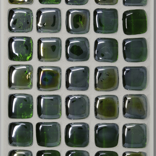 BUBBLE GLASS 1X1 MOSAIC GREEN | Glass | Wall Mosaic