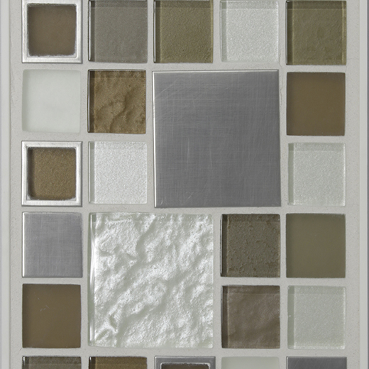 LINEN MULTI SIZE DOT MOSAIC | Glass | Wall Mosaic