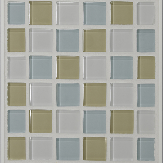 MIXED LIGHT 1X1 MOSAIC POLISHD | Glass | Wall Mosaic