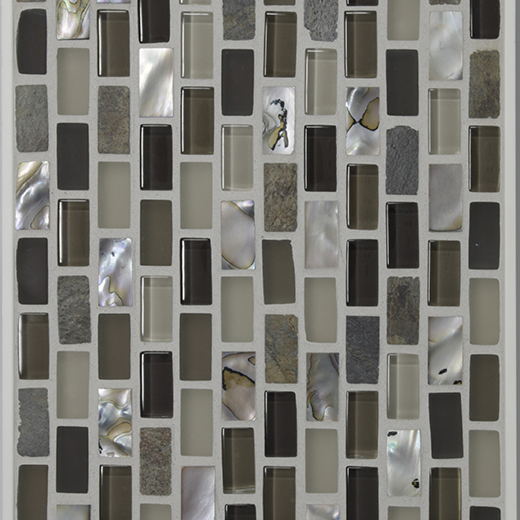 SEASIDE MINI BRICK MOSAIC SAND MATTE | Glass | Wall Mosaic