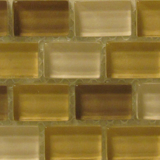 SUBTLE BLEND 5/8X1 BRICK MOS | Glass | Wall Mosaic