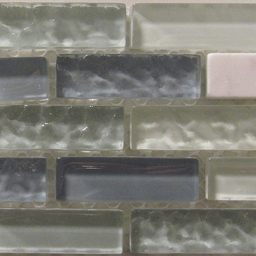 GMB.58X1.8 BLUE/WHITE MIX | Glass | Wall Mosaic