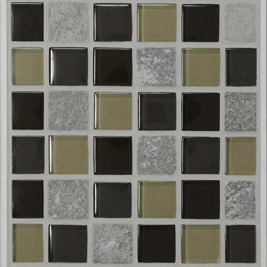 GSL SERIES 1X1 MOSAIC STONE/ BEIGE/TAUPE/BROWN | Glass | Wall Mosaic