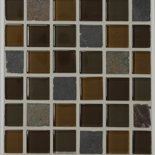 GSL SERIES 1X1 MOSAIC SLATE/ | Glass | Wall Mosaic