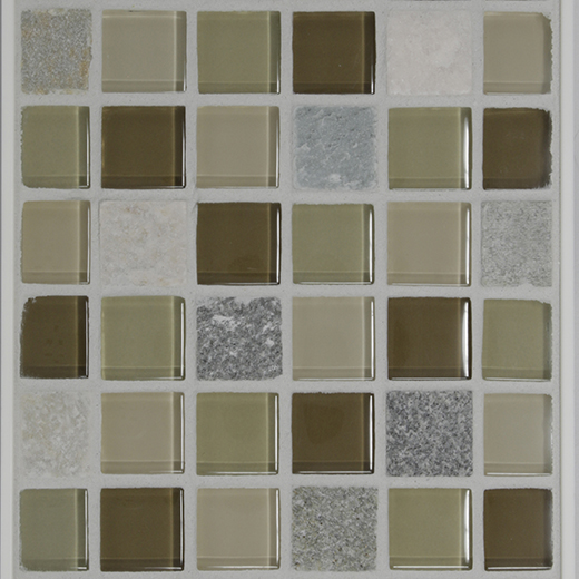 GSL SERIES 1X1 MOSAIC STONE/ TAN/BEIGE/BROWN | Glass | Wall Mosaic