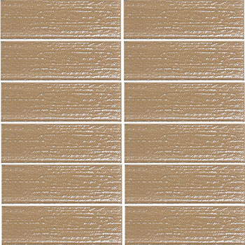 LINEN 2X6 STACKED MOS NATURAL  EARTH | Glass | Wall Mosaic