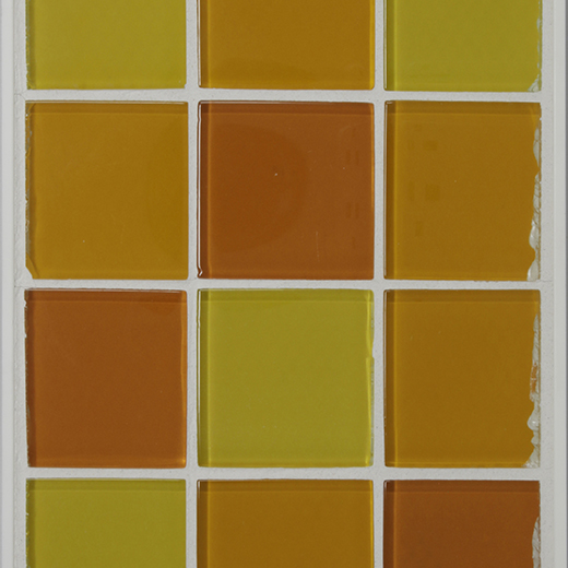M SERIES 2X2 MOSAIC ORANGE/ YELLOW/TANGERINE MIX | Glass | Wall Mosaic