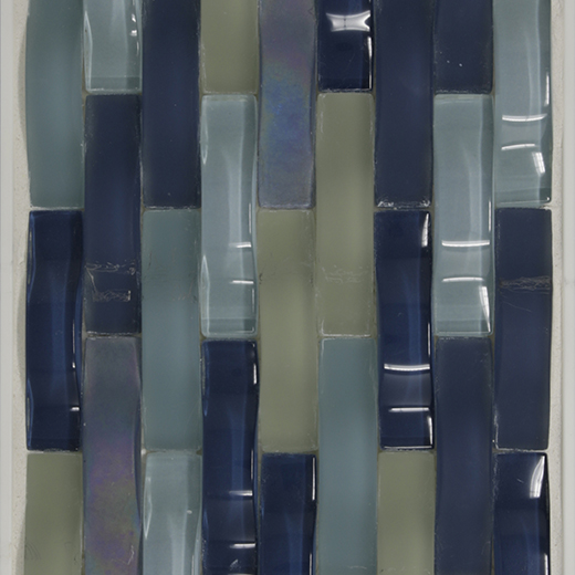 RIPPLE .5X2 MOSAIC WATERFALL | Glass | Wall Mosaic