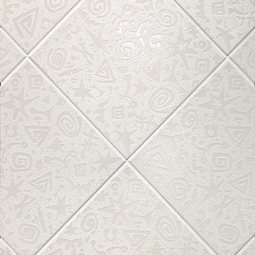 Outlet Smail Blanco Matte/Glossy Mix 10"x10" | Porcelain | Floor/Wall Tile