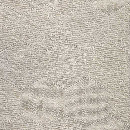 Outlet Textile White Matte 6" Hexagon | Porcelain | Floor/Wall Tile