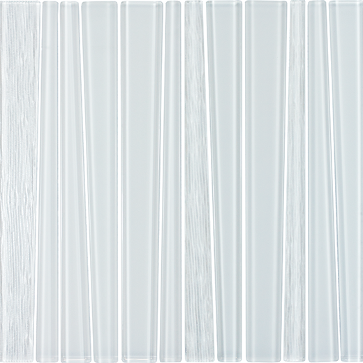 UNITY TAPERED STRIP MOS JASMIN | Glass | Wall Mosaic