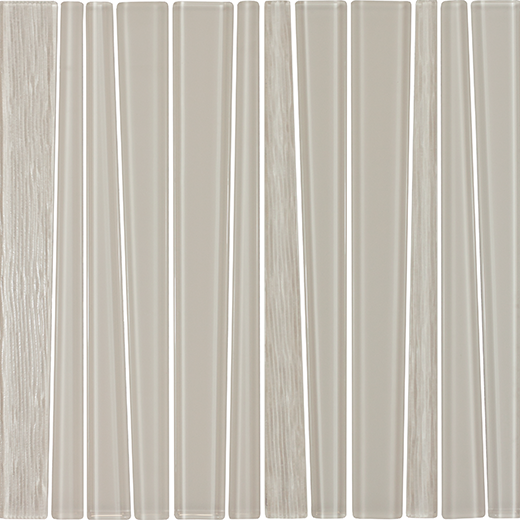 UNITY TAPERED STRIP MOS SILK | Glass | Wall Mosaic