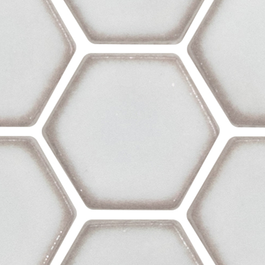 Raku Art Smeralda Glossy 1 3/8" Hexagon Mosaic | Enamel Glass | Wall Mosaic