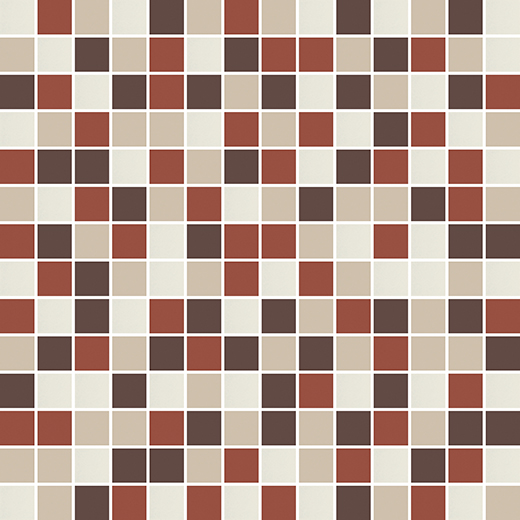 Tonalita Through Body B024 Matte 1"x1" Mosaic | Through Body Porcelain | Floor/Wall Mosaic