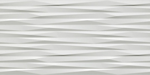 3D Wall Design White Matte 16"x32" Blade Deco | Ceramic | Wall Dimensional