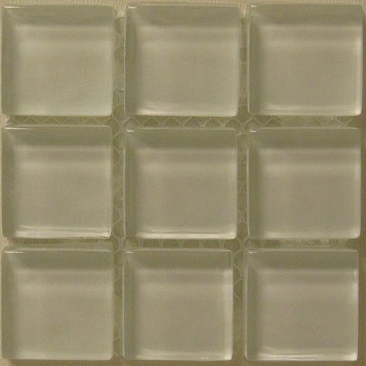 AT SERIES .75X.75 MOSAIC CRYSTAL WHITE 12X12 SHEET | Glass | Wall Mosaic