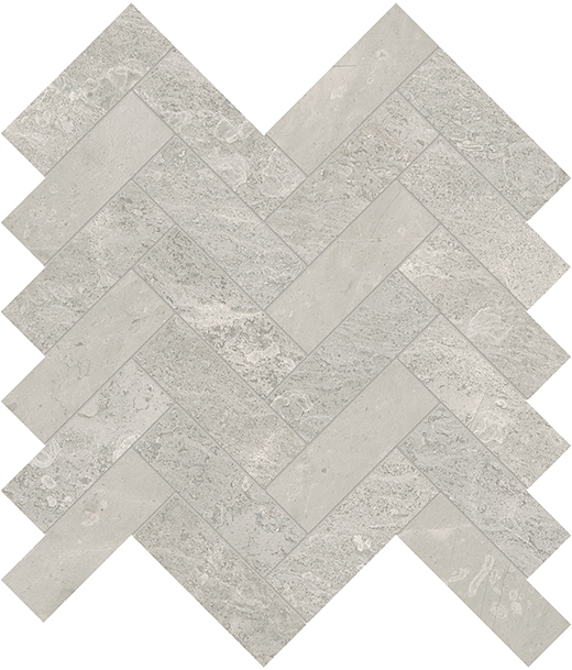 Anciano Grigio Honed 1.25"x4" Herringbone | Marble | Floor/Wall Mosaic