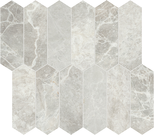Apollo Argento Honed 2"x6" Picket | Marble | Floor/Wall Mosaic
