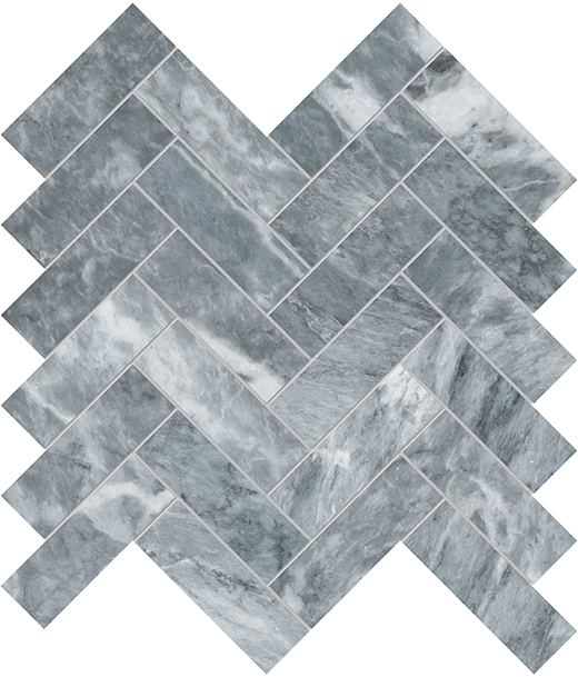 Aq-a Intenso Aq-a Intenso Br-shed 1.25"x4" Herringbone | Marble | Floor/Wall Mosaic