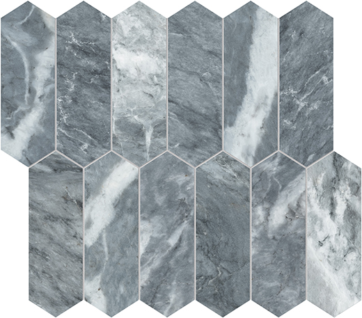 Aq-a Intenso Aq-a Intenso Br-shed 2"x6" Picket | Marble | Floor/Wall Mosaic