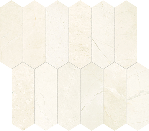 Avorio Crema Honed 2"x6" Picket | Marble | Floor/Wall Mosaic