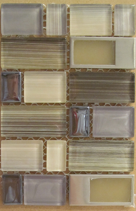 BANGLES 11.8X11.8 EAST VILLAGE / CHARMS MULTI SIZE MOS EAST | Glass | Wall Mosaic