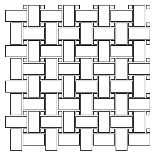 Marcel Perfectly Natural Matte Basketweave Mosaic w/ Emporer Gray Dot | Porcelain | Floor/Wall Mosaic
